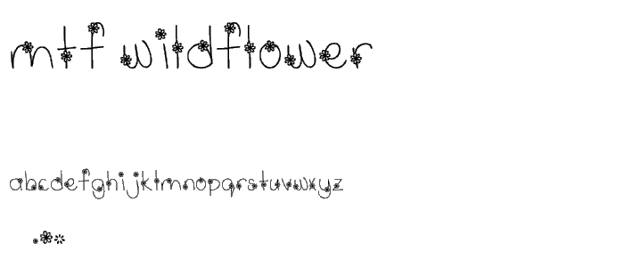 MTF Wildflower font
